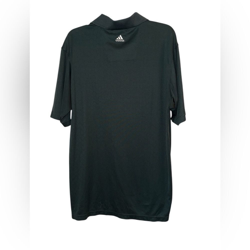 Adidas CLIMACOOL Polo Shirt Mens XL Forest Green Moisture Wicking Tall Golf - Picture 2 of 3